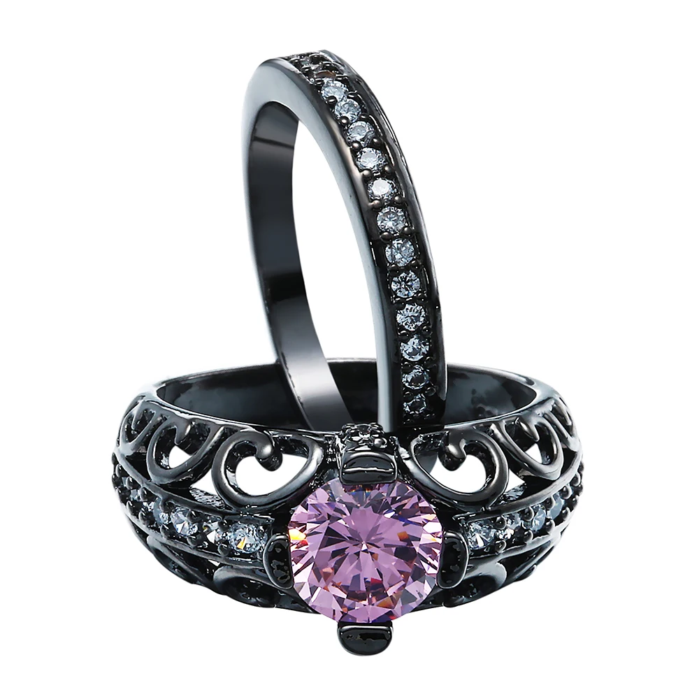 Fashion Matching Jewelry Rings Luxury Micro-set Pink Blue Color Cubic Zirconia Two-piece Ring Set Simple And Stylish Personality
Fashion Matching Jewelry Rings Luxury Micro-set Pink Blue Color Cubic Zirconia Two-piece Ring Set Simple And Stylish Personality