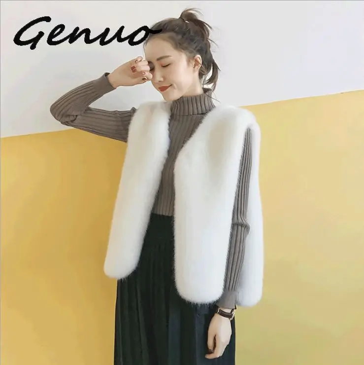 Genuo New 2019 cashmere Sweater Autumn Winter New arrival Real Water Fur Fashion Cardigan Shawl Thickened Short paragraph coat
Genuo New 2019 cashmere Sweater Autumn Winter New arrival Real Water Fur Fashion Cardigan Shawl Thickened Short paragraph coat