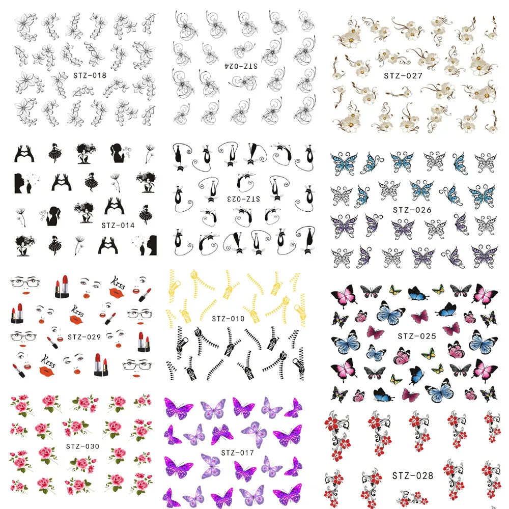 1Sheet Fashion Style Nail Art Water Transfer Sticker Polish Watermark Decals Manicure Wraps Decor Beauty Nail Tools BESTZ001-031
1Sheet Fashion Style Nail Art Water Transfer Sticker Polish Watermark Decals Manicure Wraps Decor Beauty Nail Tools BESTZ001-031