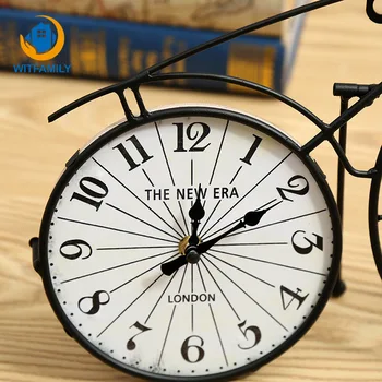 American Creative Alarm Clock Wrought Iron Home Bedroom Decoration Retro Bicycle Set Table Clock Home Wall Clock Decoration
American Creative Alarm Clock Wrought Iron Home Bedroom Decoration Retro Bicycle Set Table Clock Home Wall Clock Decoration