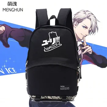 Ice on Yuri nylon backpacks Anime fans gift school backpacks Ice on yuri bags ACG gifts NB255