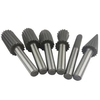 6pcs 6mm Rotary Rasp Filesrotary Burr High Speed Steel Drill Bit For Metal Plastic Wood Metal Grinding Carving Bits
6pcs 6mm Rotary Rasp Filesrotary Burr High Speed Steel Drill Bit For Metal Plastic Wood Metal Grinding Carving Bits