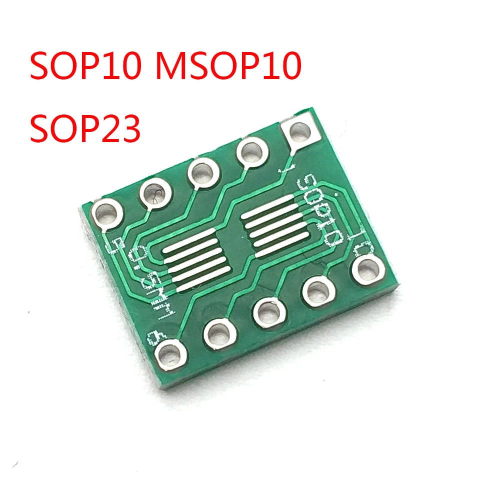 SOT23 SOP10 MSOP10 Umax SOP23 to DIP10 Pin board SMD To DIP Adapter Plate 0.5mm/0.95mm to 2.54mm DIP Pin PCB Board Conver
SOT23 SOP10 MSOP10 Umax SOP23 to DIP10 Pin board SMD To DIP Adapter Plate 0.5mm/0.95mm to 2.54mm DIP Pin PCB Board Conver