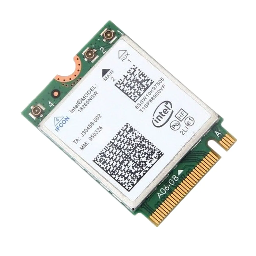 Трехдиапазонный беспроводной-AC 18265 2,4G/5G BT 4,2 для Intel 18265NGW, подходит для модуля Wi-Fi Bluetooth 4,2, 867 Мбит/с, беспроводная карта
Трехдиапазонный беспроводной-AC 18265 2,4G/5G BT 4,2 для Intel 18265NGW, подходит для модуля Wi-Fi Bluetooth 4,2, 867 Мбит/с, беспроводная карта