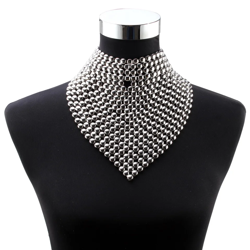 Florosy New 2019 Metal Alloy Collar Choker Big Pendant Necklace for Women Chunky Bead Statement Chain Necklace Wholesale Jewelry
Florosy New 2019 Metal Alloy Collar Choker Big Pendant Necklace for Women Chunky Bead Statement Chain Necklace Wholesale Jewelry