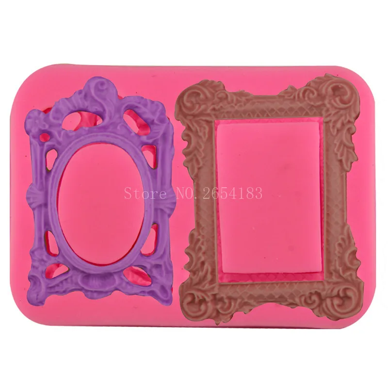 2kind Carving Photo Frame Silicone Fondant Soap 3D Cake Mold Cupcake Jelly Candy Chocolate Decoration Baking Tool Moulds FQ3193
2kind Carving Photo Frame Silicone Fondant Soap 3D Cake Mold Cupcake Jelly Candy Chocolate Decoration Baking Tool Moulds FQ3193