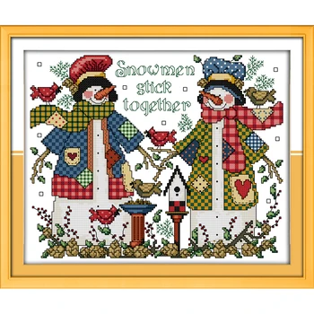 Everlasting Love Christmas Snowman (5) Ecological Cotton Chinese Cross Stitch Kits Counted Stamped 14CT New Year Sales Promotion
Everlasting Love Christmas Snowman (5) Ecological Cotton Chinese Cross Stitch Kits Counted Stamped 14CT New Year Sales Promotion