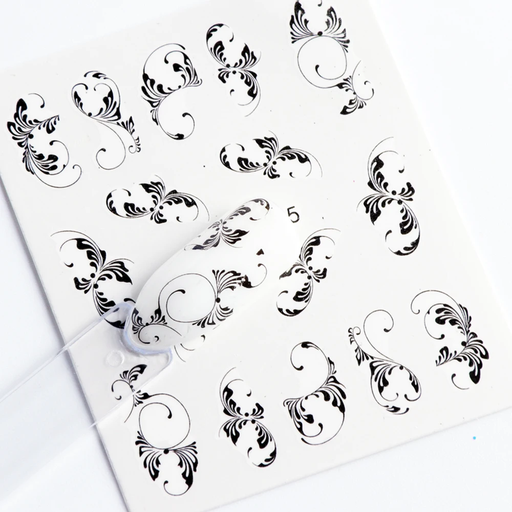 1pcs Black White Nail Art Stickers Water Transfer Decals Geometric Flora Tattoos Manicure Watermark Sliders Decor JISTZ609-655
1pcs Black White Nail Art Stickers Water Transfer Decals Geometric Flora Tattoos Manicure Watermark Sliders Decor JISTZ609-655