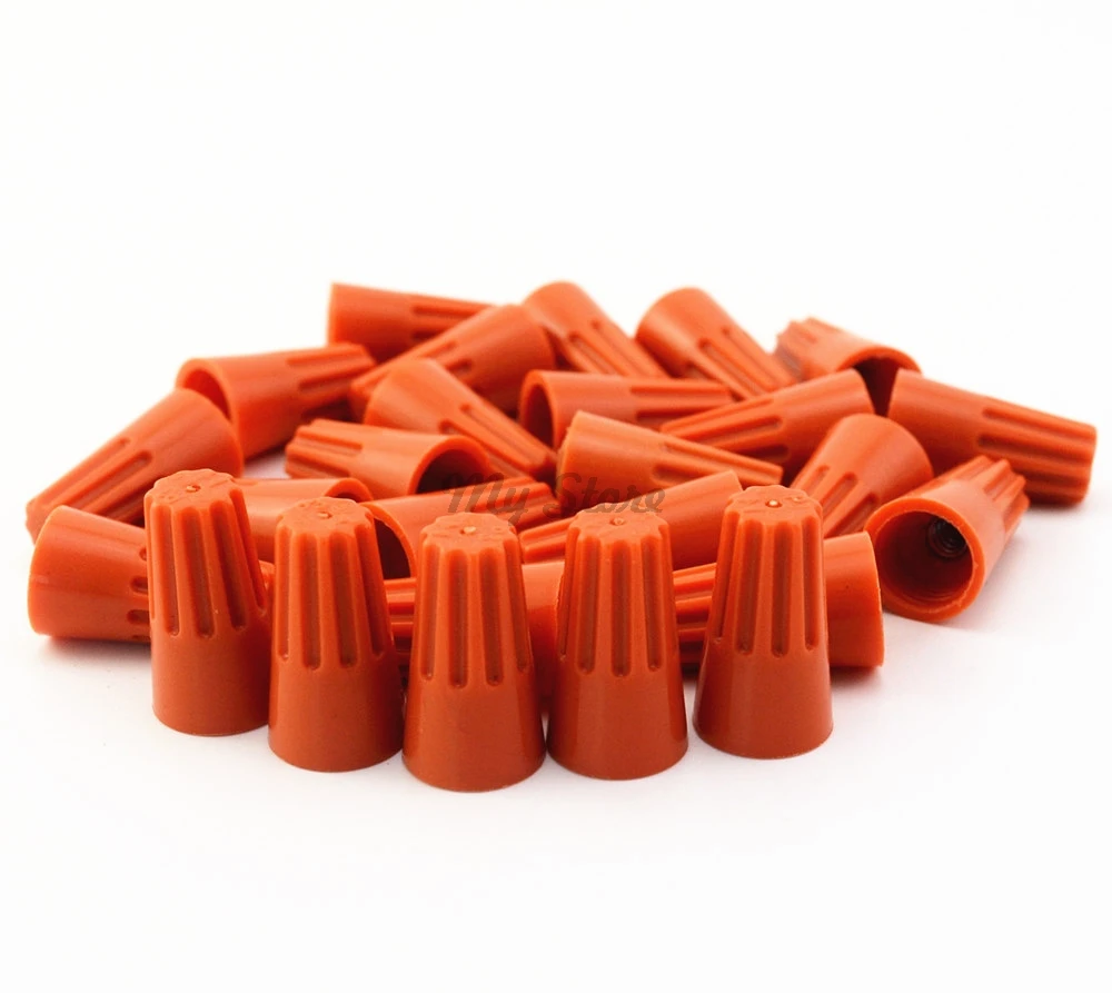 100Pcs P3 Orange Wire Connector Twist-On Terminals Cap Spring Insert Assortment 22-14 AWG
100Pcs P3 Orange Wire Connector Twist-On Terminals Cap Spring Insert Assortment 22-14 AWG