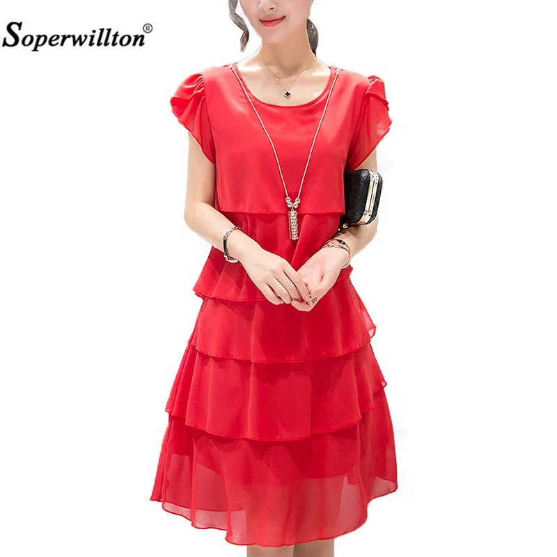 Summer New Women Dresses Party Elegant Ladies for Work A-Line Casual Dress Short Puff Sleeve O-Neck Chiffon Loose Plus Size 5XL
Summer New Women Dresses Party Elegant Ladies for Work A-Line Casual Dress Short Puff Sleeve O-Neck Chiffon Loose Plus Size 5XL