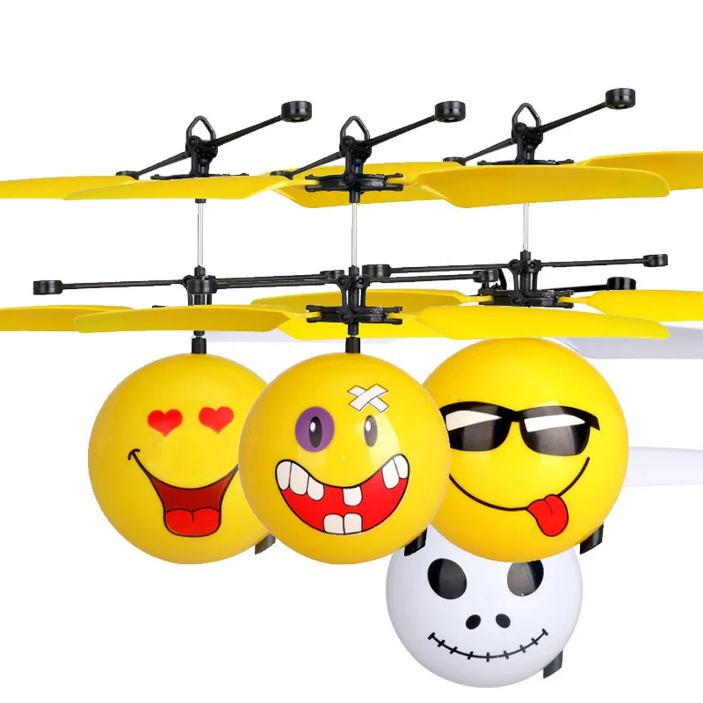 Cute Flyings RC Toy EpochAir RC Flying Ball Infrared Sensor Hand Induced Flight Emoji Flying Helicopter Balls RC Drone Toys
Cute Flyings RC Toy EpochAir RC Flying Ball Infrared Sensor Hand Induced Flight Emoji Flying Helicopter Balls RC Drone Toys