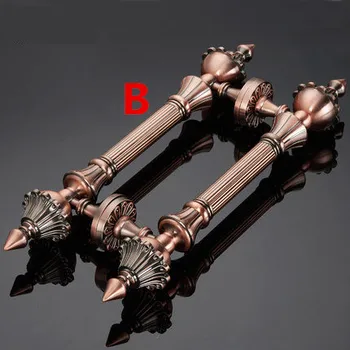 2PCS vintage big gate handle Red bronze glass door handle antique brass wooden door pull Europe style door handles Retro
2PCS vintage big gate handle Red bronze glass door handle antique brass wooden door pull Europe style door handles Retro