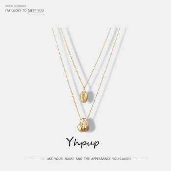 Yhpup Trendy Fashion Shell Gold Zinc Alloy Multi Layer Chain Pendant Necklace Charm Metal Women Party Bohemian Necklace Jewelry
Yhpup Trendy Fashion Shell Gold Zinc Alloy Multi Layer Chain Pendant Necklace Charm Metal Women Party Bohemian Necklace Jewelry