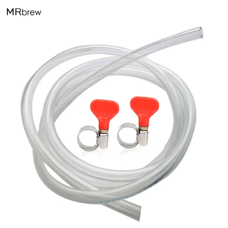 Homebrew beer line Top quality Clear PVC Tubing food grade, 2m beer brewing hose with 2pcs hose Clamp
Homebrew beer line Top quality Clear PVC Tubing food grade, 2m beer brewing hose with 2pcs hose Clamp