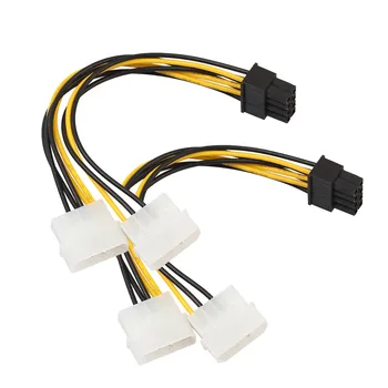 Dual Molex 4 Pin To 8 Pin PCI-E Express Converter Adapter Power Cable 18cm Converter Adapter usb sata cable usb riser card 2020
Dual Molex 4 Pin To 8 Pin PCI-E Express Converter Adapter Power Cable 18cm Converter Adapter usb sata cable usb riser card 2020