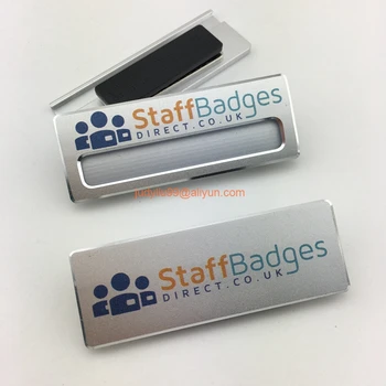 30pcs custom hotel staff name tag aluminum nameplate UV printing id name badge holder with magnetic back
30pcs custom hotel staff name tag aluminum nameplate UV printing id name badge holder with magnetic back