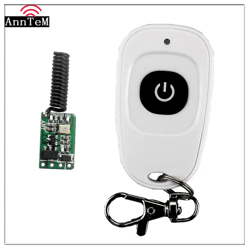 Anntem brand RF 1CH Wireless Remote Control Switch 12v DC3V to 24V 433mhz Small Power Controller Led Home Receiver+Transmitter
Anntem brand RF 1CH Wireless Remote Control Switch 12v DC3V to 24V 433mhz Small Power Controller Led Home Receiver+Transmitter