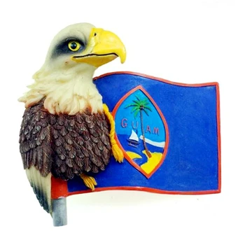 

Handmade Painted United States Gull Eagle Flag 3D Fridge Magnets Tourism Souvenirs Refrigerator Magnetic Stickers Gift