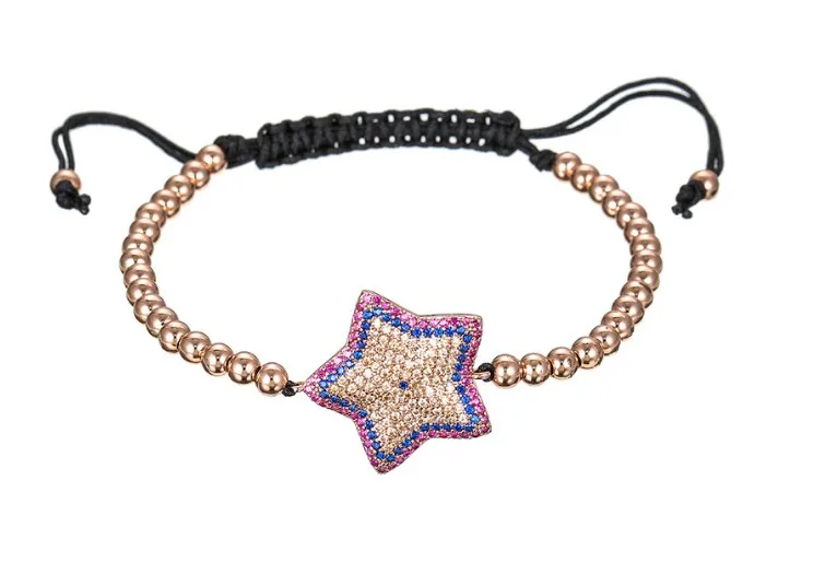 gold silver rose gold micro pave cz zircon rope adjusted Macrame bracelet jkdh156 star Charm Braided Braiding Bangles
gold silver rose gold micro pave cz zircon rope adjusted Macrame bracelet jkdh156 star Charm Braided Braiding Bangles