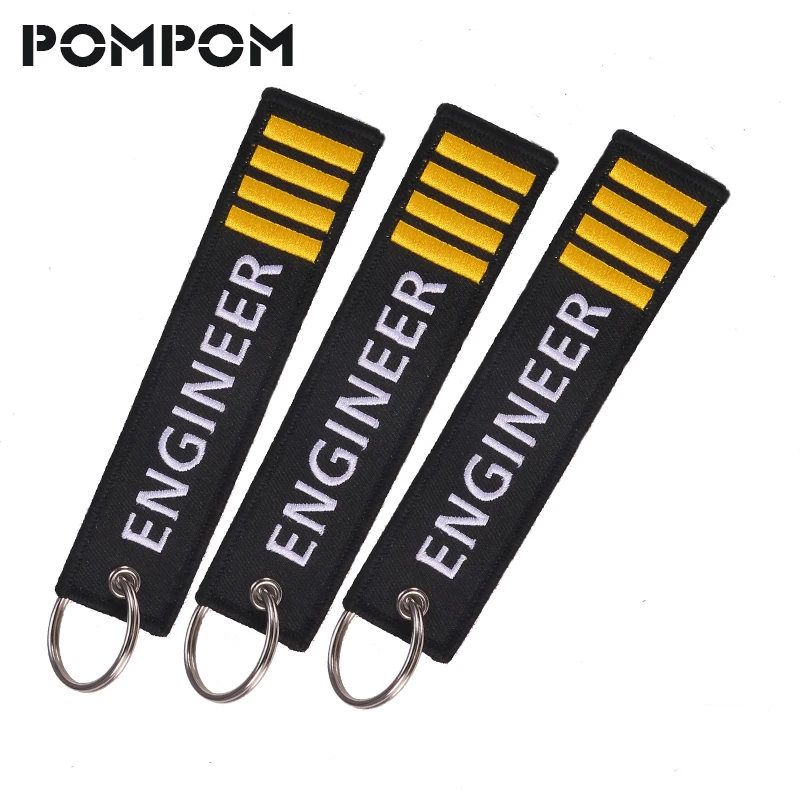 POMPOM 3PCS/LOT Stitch Engineer keychains for Aviation Gifts aviation keychain Custom Embroidery Keychain Ring Key Tags llaveros
POMPOM 3PCS/LOT Stitch Engineer keychains for Aviation Gifts aviation keychain Custom Embroidery Keychain Ring Key Tags llaveros