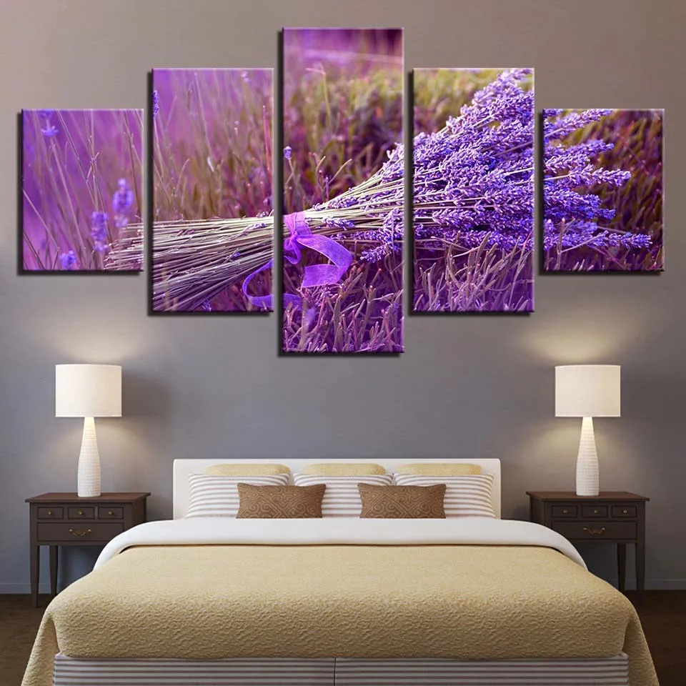 Canvas Painting HD Prints Home Decor 5 Pieces Lavender Wall Art Plant Modular Pictures For Living Room Artwork Landscape Poster
Canvas Painting HD Prints Home Decor 5 Pieces Lavender Wall Art Plant Modular Pictures For Living Room Artwork Landscape Poster