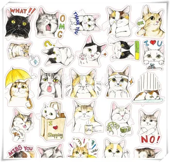 40pcs/pack Cute cat expression Decorative Sticker Scrapbooking Sticker Phone diary DIY craft photo albums Sticker
40pcs/pack Cute cat expression Decorative Sticker Scrapbooking Sticker Phone diary DIY craft photo albums Sticker