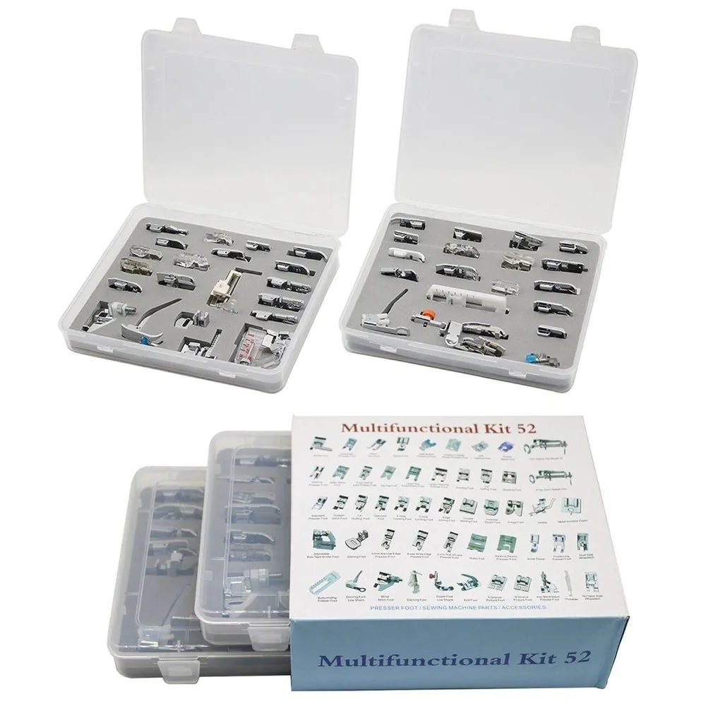 Professional Domestic 52pcs Sewing Machine Sewing Presser foot Presser Feet Set for Brother, Singer, Janome etc 5C7YJ31
Professional Domestic 52pcs Sewing Machine Sewing Presser foot Presser Feet Set for Brother, Singer, Janome etc 5C7YJ31