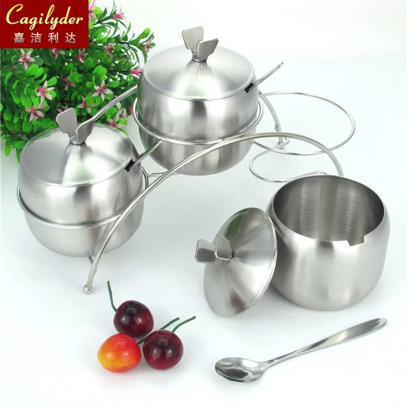 stainless steel condiment box pot seasoning bottle sugar with spoon lid base thicker kitchen tool 3 in 1 set Christmas Gifts
stainless steel condiment box pot seasoning bottle sugar with spoon lid base thicker kitchen tool 3 in 1 set Christmas Gifts