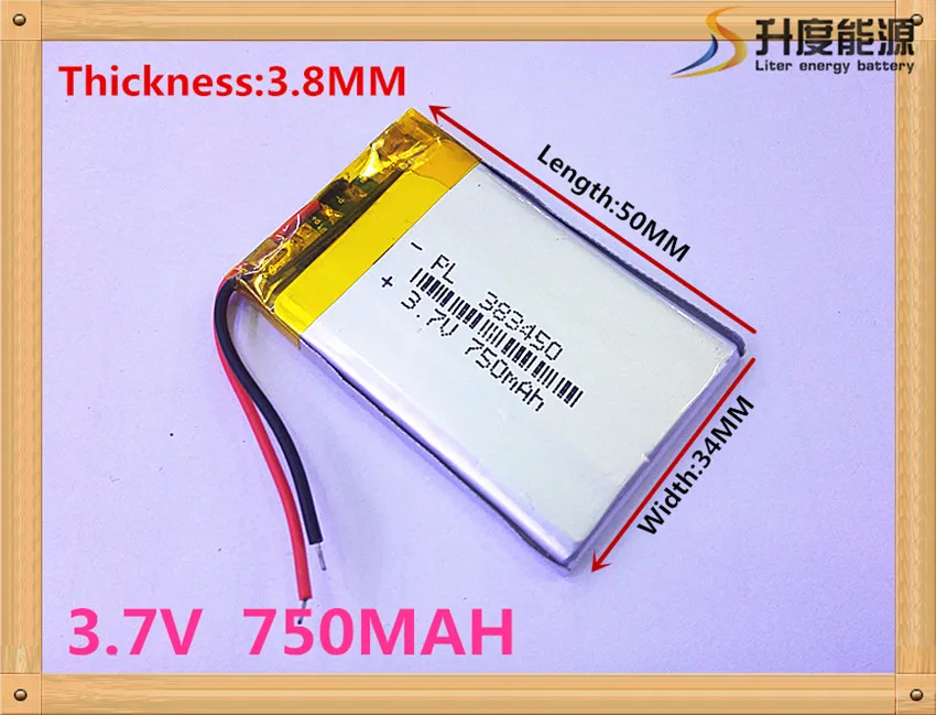Super model li-polymer 750mAh battery 3.7v 383450 for vending machines SD383450 | Электроника