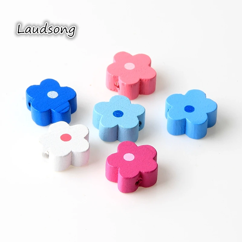 50PCS Colorful Flower Shape Wood Beads For Making Jewelry DIY Pacifier Chain 15mm Wooden Spacer Beads
50PCS Colorful Flower Shape Wood Beads For Making Jewelry DIY Pacifier Chain 15mm Wooden Spacer Beads