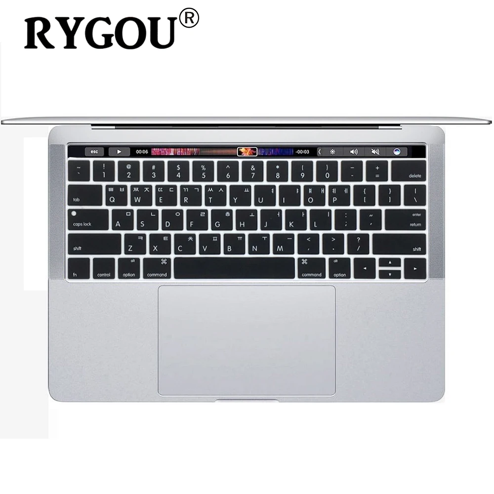 Korean Language Keyboard Cover Silicone Skin for Newest MacBook Pro with Touch Bar 13" 15" A1989 A1990 & A1706 A1707 2018-2016
Korean Language Keyboard Cover Silicone Skin for Newest MacBook Pro with Touch Bar 13" 15" A1989 A1990 & A1706 A1707 2018-2016
