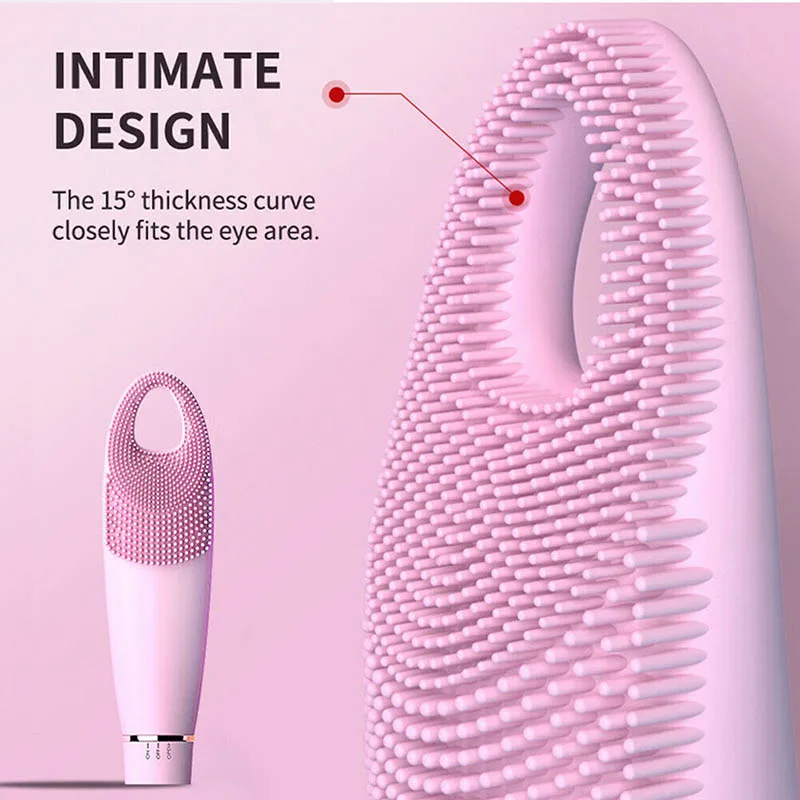 Electric Waterproof Silicon Face Cleansing Beauty Tool Sonic Facial Washing Brush QRD88
Electric Waterproof Silicon Face Cleansing Beauty Tool Sonic Facial Washing Brush QRD88