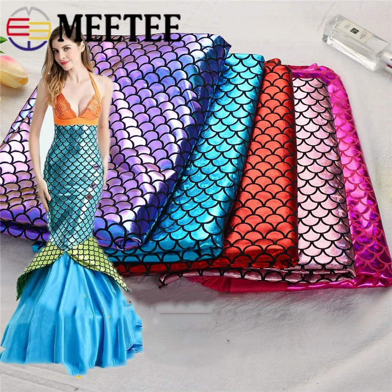 Meetee 50/100cm Width 150cm Bronzed Fish Scale Mermaid Fabric Spandex for Stage Dress Women's Clothing Deco Sew Crafts Accessory
Meetee 50/100cm Width 150cm Bronzed Fish Scale Mermaid Fabric Spandex for Stage Dress Women's Clothing Deco Sew Crafts Accessory