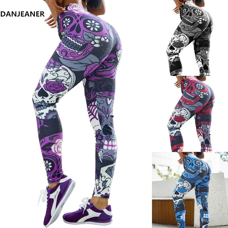 DANJEANER Fitness Legging 2019 Women Sexy Skull Head Floral Pattern High Waist Leggings High Stretch Push Up Female Leggings
DANJEANER Fitness Legging 2019 Women Sexy Skull Head Floral Pattern High Waist Leggings High Stretch Push Up Female Leggings