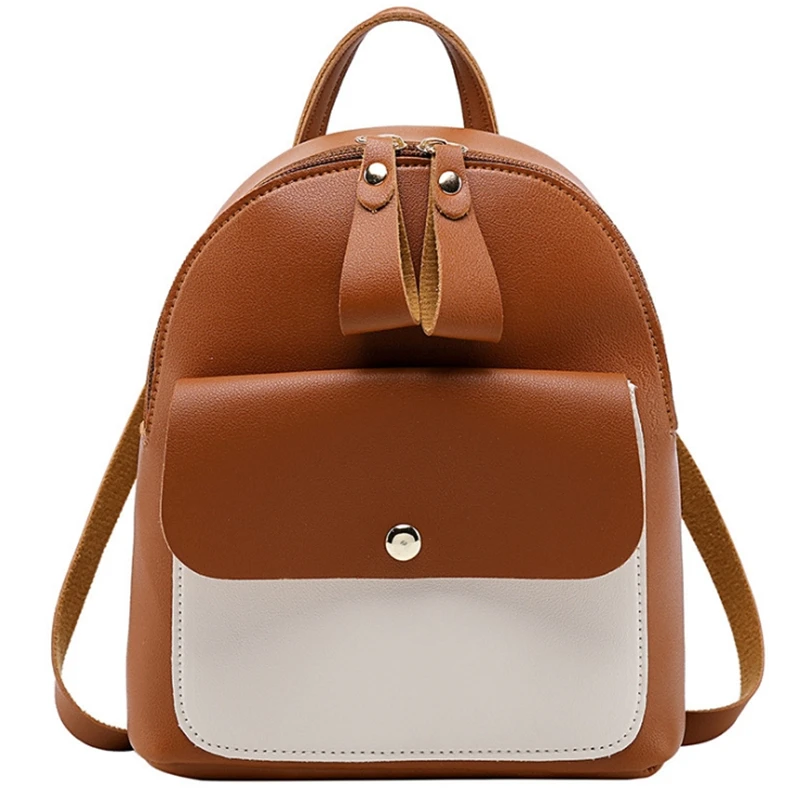 Women Backpack Ladies Contrast Mini Backpack Fashion Casual Purpose Headphone Plug Small Simple Color Matching PU Fashion Bags
Women Backpack Ladies Contrast Mini Backpack Fashion Casual Purpose Headphone Plug Small Simple Color Matching PU Fashion Bags
