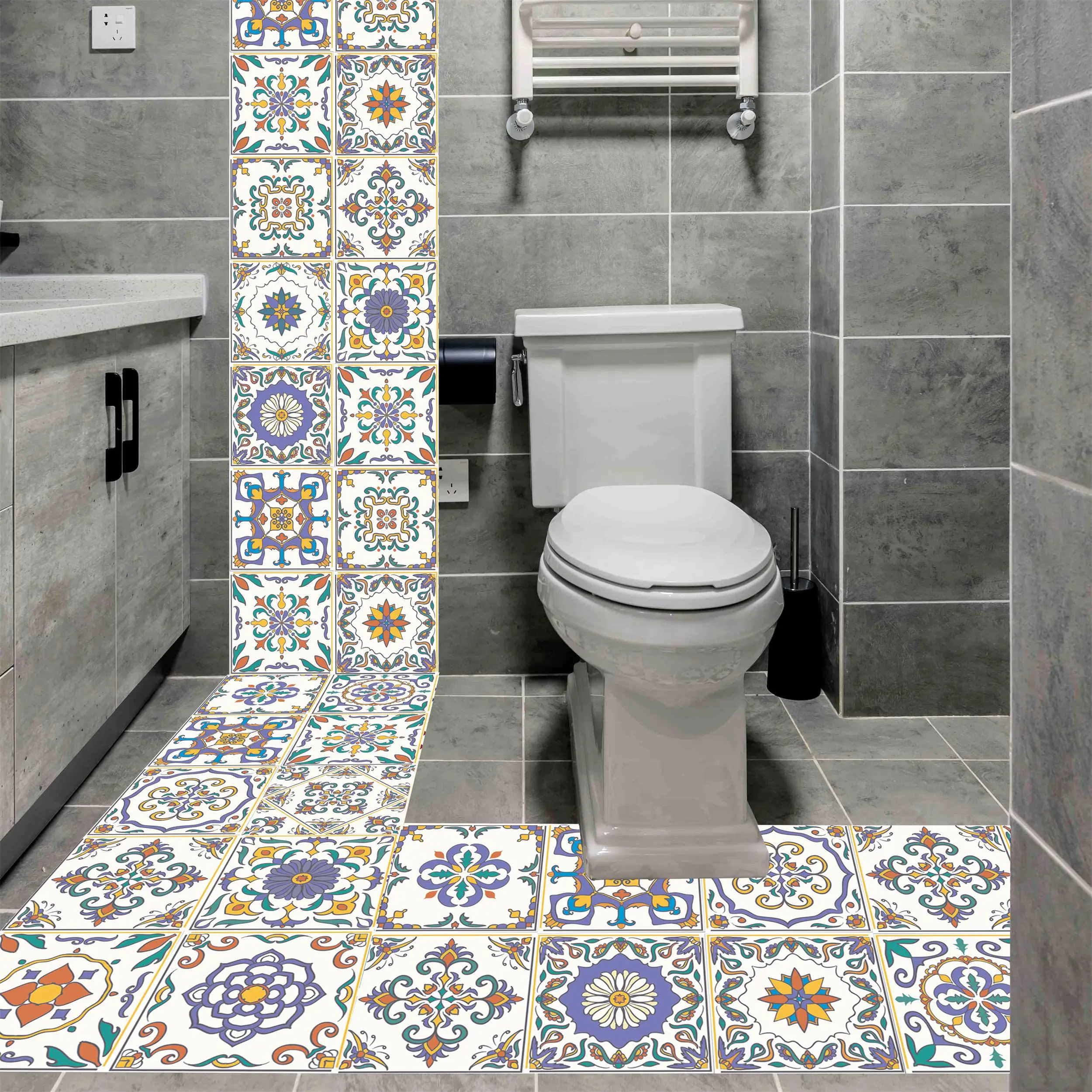 3D Portuguese Style Fashion Decorative Elements Wall Stickers Bathroom Waist Line Home Decor Waterproof Vinyl Wall Decor Poster
3D Portuguese Style Fashion Decorative Elements Wall Stickers Bathroom Waist Line Home Decor Waterproof Vinyl Wall Decor Poster