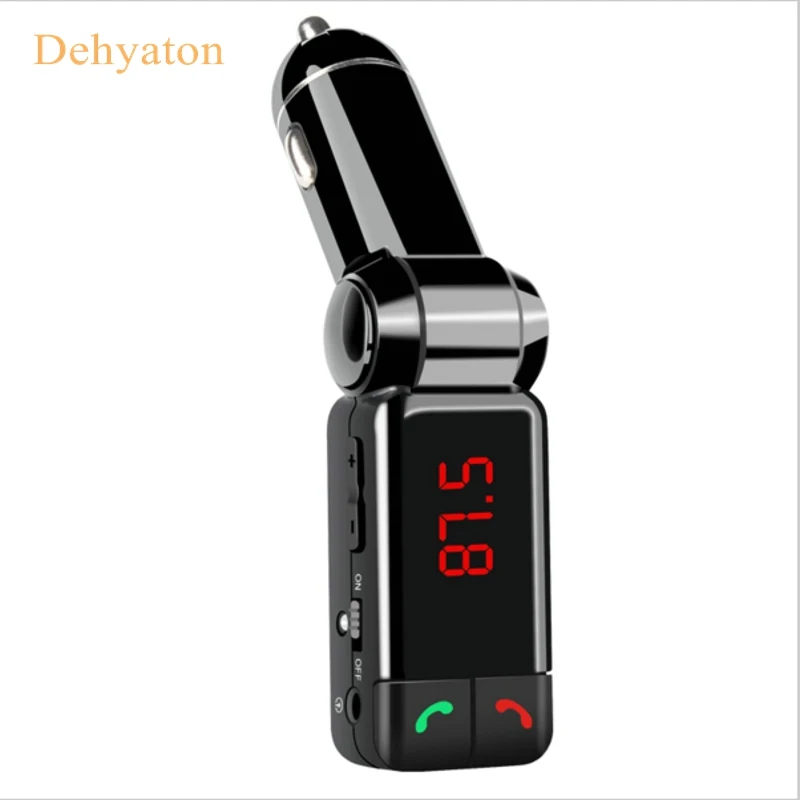 

FM Transmitters Bluetooth Car Kit FM Transmitter Handsfree Aux Mp3 Player Modulator with LED Display Portable Dual USB Charger