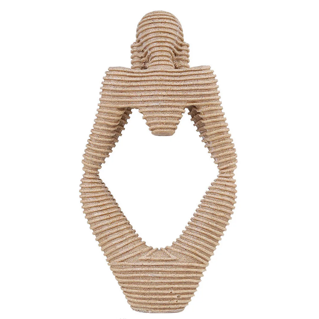 Nature Resin Sandstone Statues Abstract Characters Thinker Figure Hand Carved Figurine Crafts For Home Decor Accessories