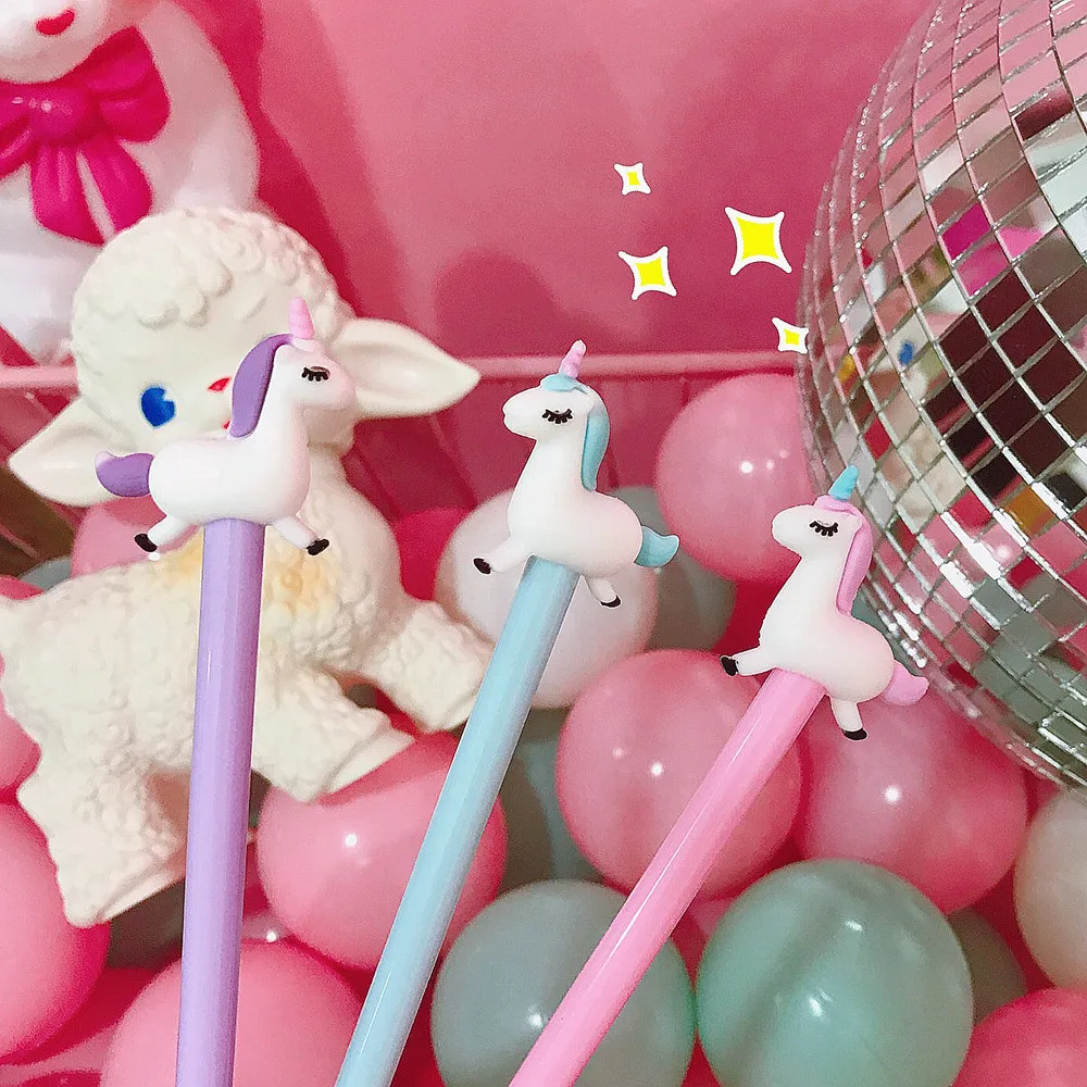 36 pcs/Lot Colorful jumping unicorn gel ink pen 0.5mm ballpoint Black color pens for writing Office School supplies FB884
36 pcs/Lot Colorful jumping unicorn gel ink pen 0.5mm ballpoint Black color pens for writing Office School supplies FB884