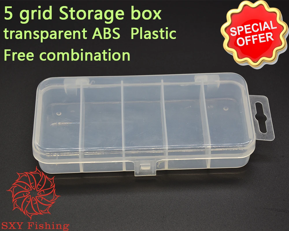 SXY FISHING 5 Small grid Transparent ABS Plastic Storage box Environmental Protection Tool box Colorless and tasteless part
SXY FISHING 5 Small grid Transparent ABS Plastic Storage box Environmental Protection Tool box Colorless and tasteless part