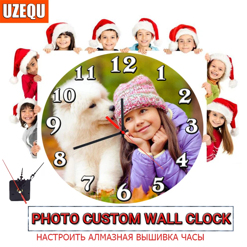 UzeQu Customized Wall Clock Diamond Painting Cross Stitch Photo Custom Make Your Own Clock Diamond Embroidery Full Square/Round
UzeQu Customized Wall Clock Diamond Painting Cross Stitch Photo Custom Make Your Own Clock Diamond Embroidery Full Square/Round