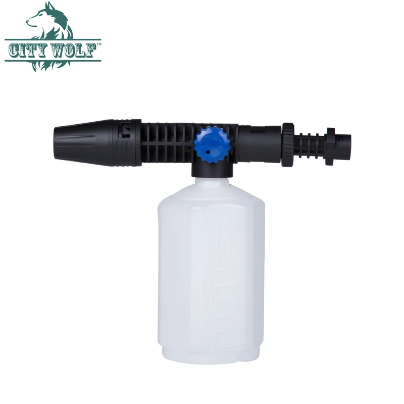 City Wolf snow foam lance car washer foam cannon soap bottle foam nozzle for Karcher high pressure washer
City Wolf snow foam lance car washer foam cannon soap bottle foam nozzle for Karcher high pressure washer