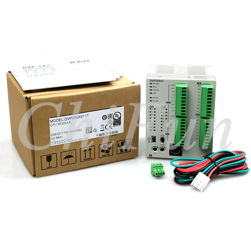 Original Delta DVP20SX211T DVP20SX211R DVP20SX211S PLC programmable controller 24VDC module Analog in box
Original Delta DVP20SX211T DVP20SX211R DVP20SX211S PLC programmable controller 24VDC module Analog in box