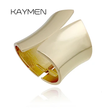 KAYMEN Golden Silver Color Metal Smooth Surface Statement Cuff Bangle for Women, Punk Style Girl Loved Fashion Bangle Bracelet
KAYMEN Golden Silver Color Metal Smooth Surface Statement Cuff Bangle for Women, Punk Style Girl Loved Fashion Bangle Bracelet