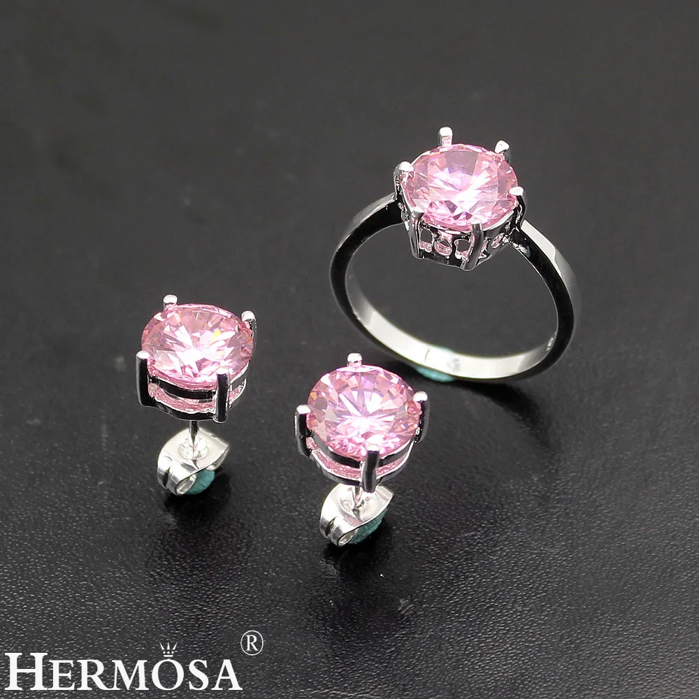 Sweetie Gifts Shiny Pink Sets For Women 9x9mm Round Kunzite Earrings Ring Size 6/8/9 Sweety Party Jewellery Love Present
Sweetie Gifts Shiny Pink Sets For Women 9x9mm Round Kunzite Earrings Ring Size 6/8/9 Sweety Party Jewellery Love Present