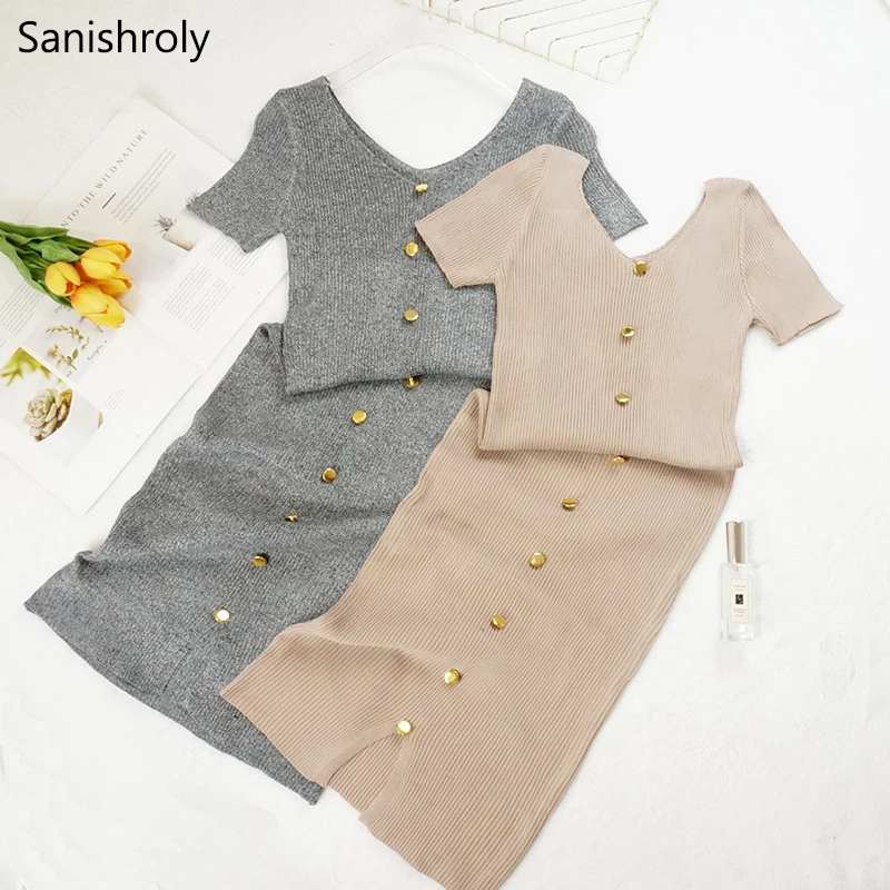Sanishroly 2018 Women Sweater Dress Autumn Winter V-Neck Split Knitted Dresses Female Button Short Sleeve Dress Vestidos S218
Sanishroly 2018 Women Sweater Dress Autumn Winter V-Neck Split Knitted Dresses Female Button Short Sleeve Dress Vestidos S218