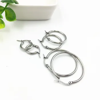 10 pairs 14-33mm Stainless Steel Circle Earrings Accessories Environmental Non-allergies for Jewelry DIY Accessories
10 pairs 14-33mm Stainless Steel Circle Earrings Accessories Environmental Non-allergies for Jewelry DIY Accessories