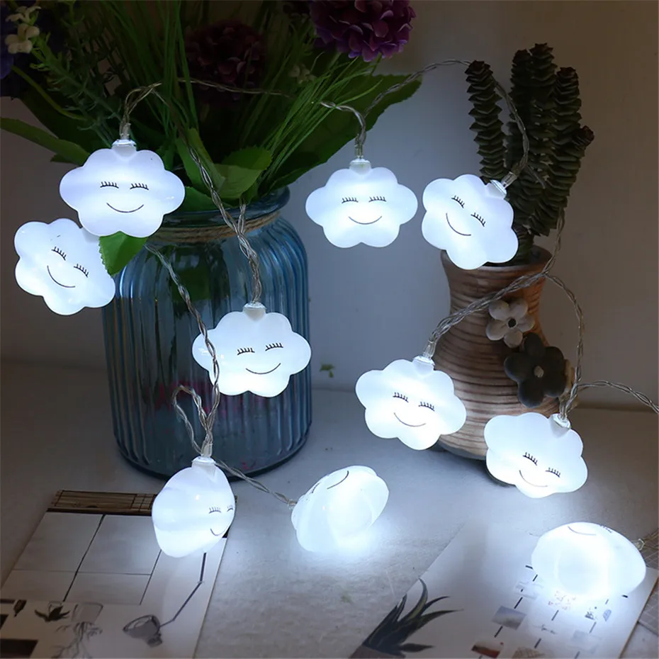 Smile LED Cloud Lamps 3M 6M String Lights Battery Powered Fairy Light for Christmas Xmas Wedding Birthday Party Room Decorations
Smile LED Cloud Lamps 3M 6M String Lights Battery Powered Fairy Light for Christmas Xmas Wedding Birthday Party Room Decorations