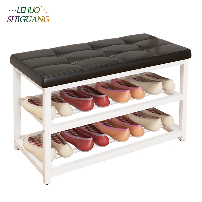 Simple Shoe rack Entrance Change shoe stool Organization Storage Shelf Shoe cabinet Leather cushion living room furniture 
Simple Shoe rack Entrance Change shoe stool Organization Storage Shelf Shoe cabinet Leather cushion living room furniture