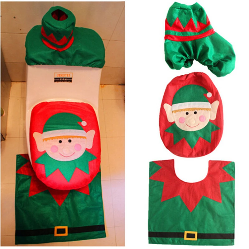 3pcs/set Xmas Santa Toilet Seat Cover Set Decor Toilet Mat Happy New Christmas Home Party Decoration EJ602744
3pcs/set Xmas Santa Toilet Seat Cover Set Decor Toilet Mat Happy New Christmas Home Party Decoration EJ602744